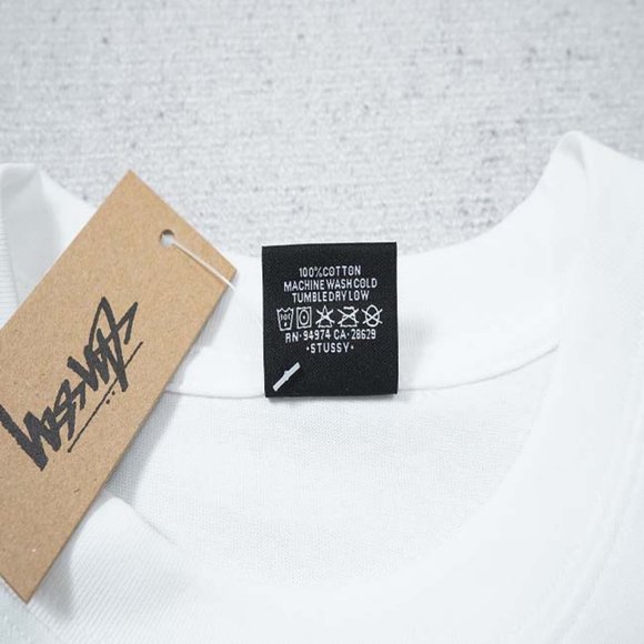 STUSSY Skull Dog T-Shirt - White Short Sleeve - Picture 2 of 16